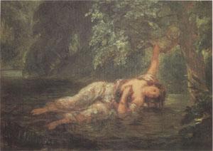 Eugene Delacroix The Death of Ophelia (mk05) oil painting picture